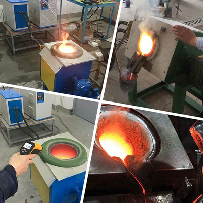 IGBT 10кг 20кг 30кг 50кг 100кг 150кг Медь Железные остатки Плавление Наклонение Индукционная плавильная печь